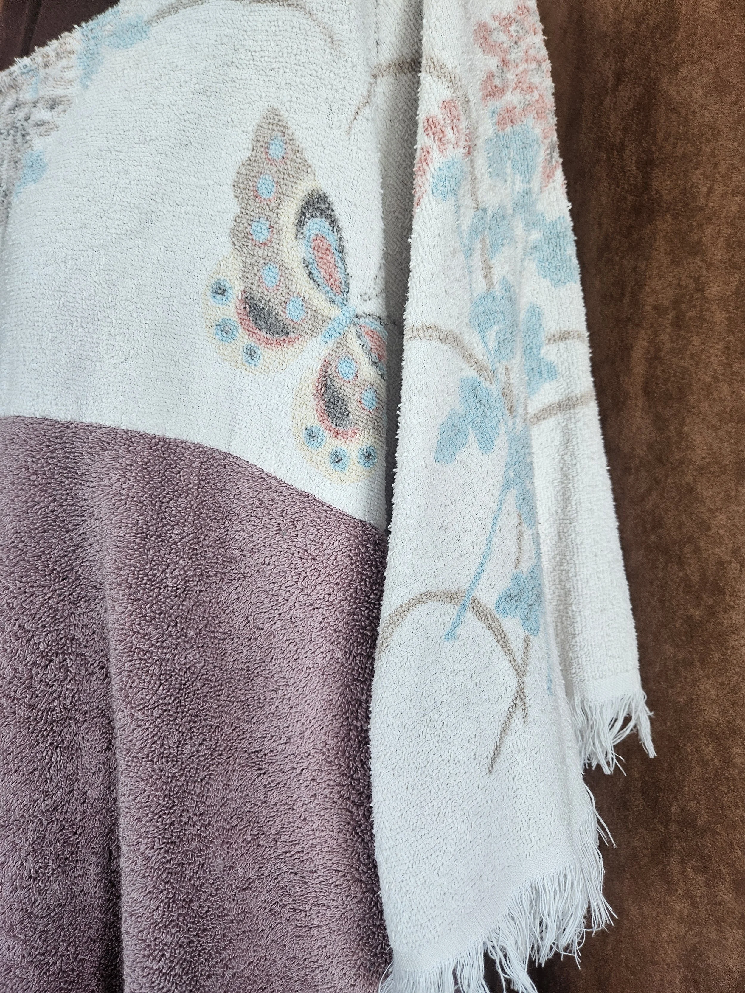 Golden Hour Gown - Vintage Butterfly & Floral Lilac - X-Large - Mid