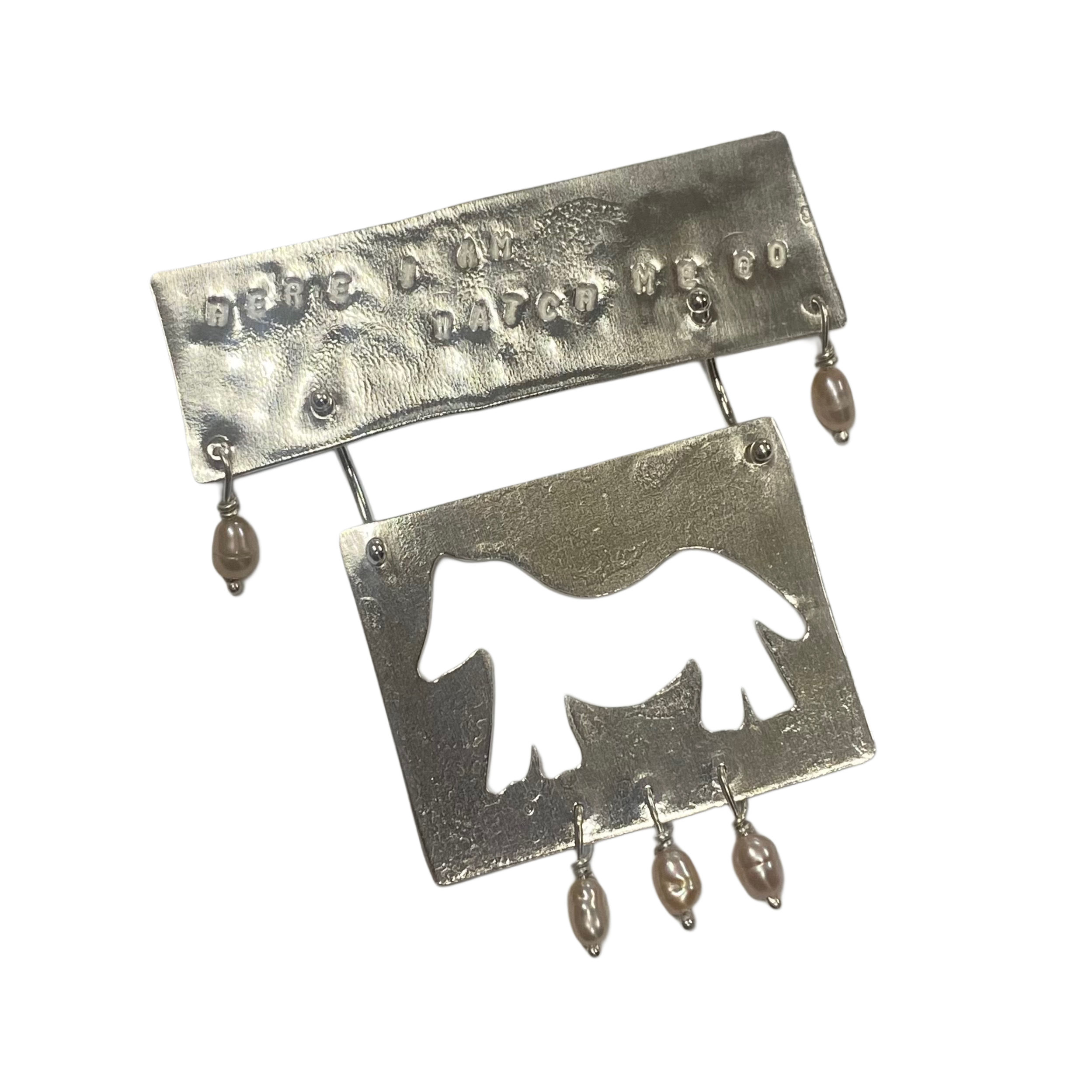 “Here I am Watch me go” (year of the horse) brooch