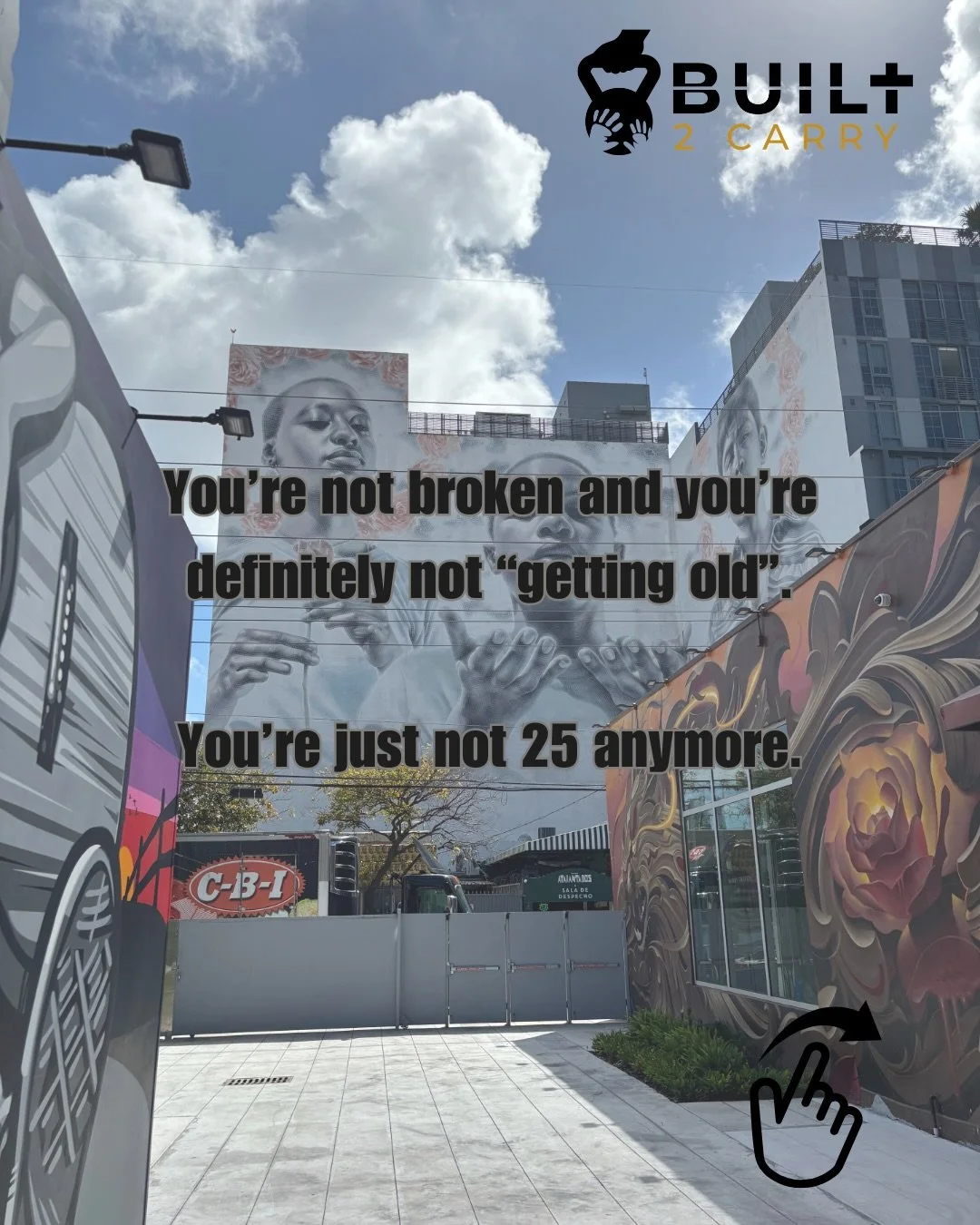 The amount of times I have to participate in the same conversation where someone my same age tells me they can't train the same way because they're older, or they have to go to this physio or this chiro or this osteo to get fixed up because their bod