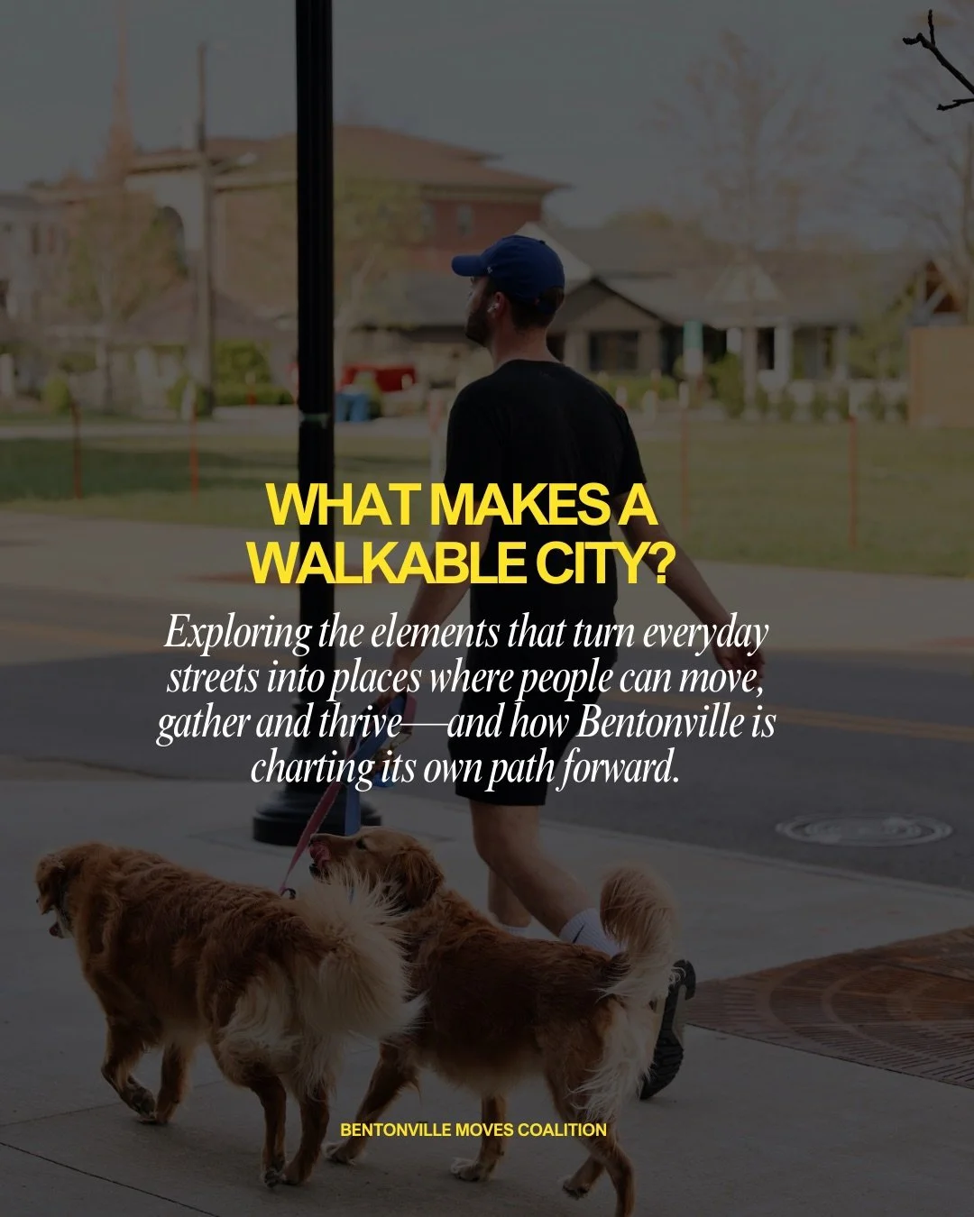 What if getting around didn&rsquo;t always mean getting in the car?

Bentonville is taking real steps toward a future where everyday movement feels easier, safer and more connected&mdash;whether you&rsquo;re walking, biking, rolling or scooting. From