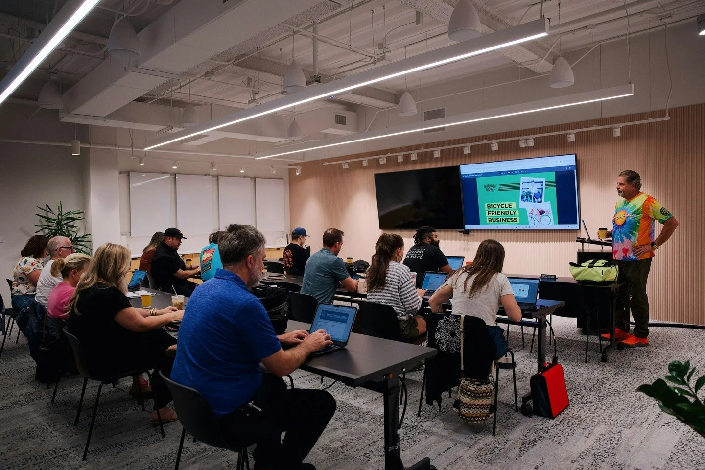 Making your business bicycle friendly does more than welcome cyclists... It creates safer streets, supports healthier lifestyles, attracts new customers, and strengthens community connections. 

Lead the way and show how your business can make a last