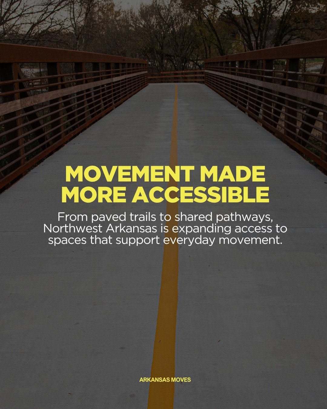 Expanding access to trails and pathways is one step toward making everyday movement more possible across our communities. When people have spaces that feel accessible and connected, it becomes easier to move in ways that fit into daily life.

Arkansa