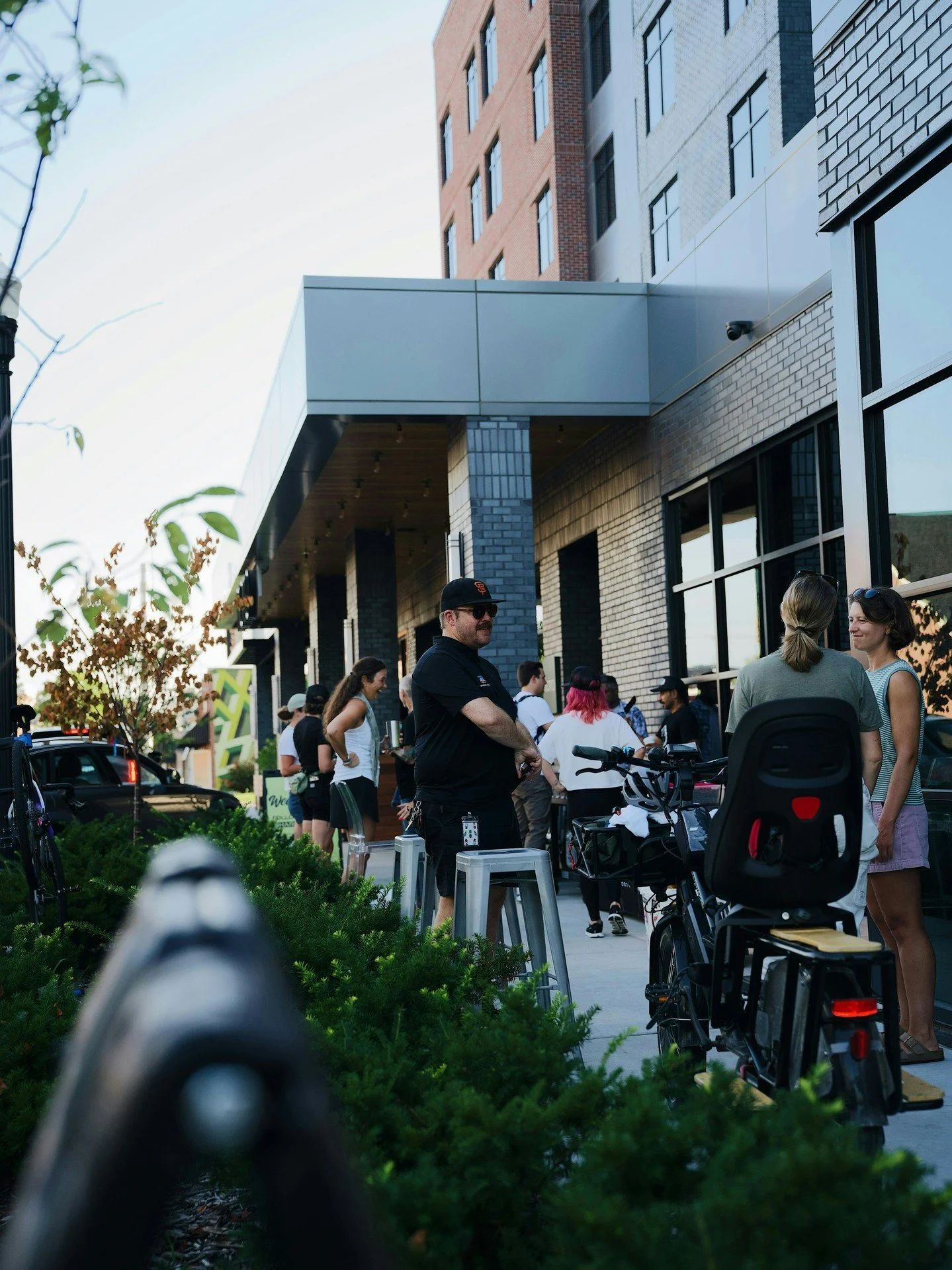 When everyday places are set up to support biking, it becomes easier to choose it as part of your routine.

Simple things like:
-safe access
-places to stop
-spaces to park
-clear directional paths
 
All of these things can shape how people move thro