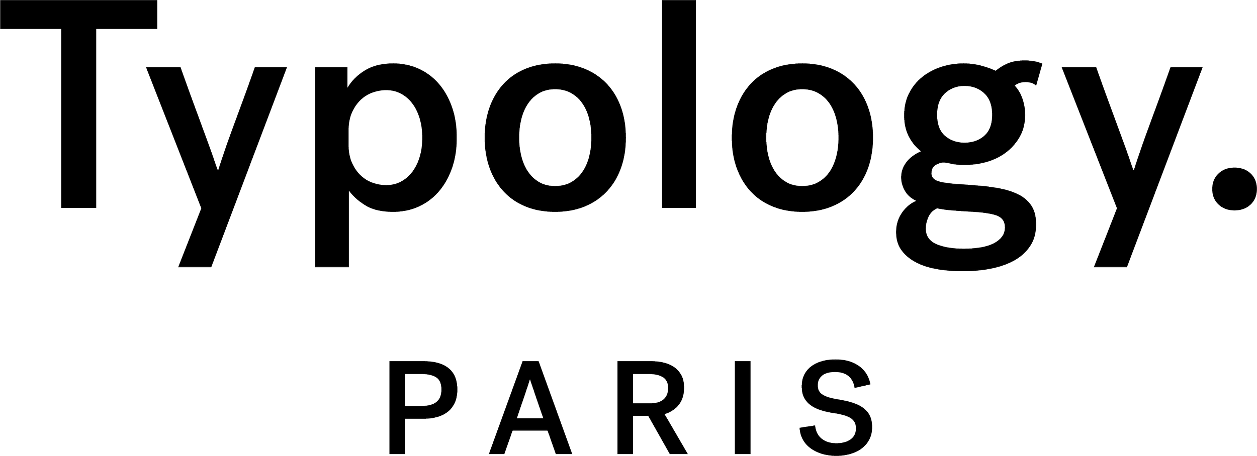 Outline of the text 'Ypodelogy Paris' with 'Ypodelogy' larger and above 'Paris'.