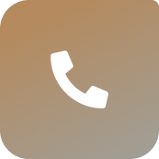 Ícono de teléfono en pantalla de teléfono móvil