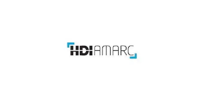 HDI AMC logo with black text on a white background.