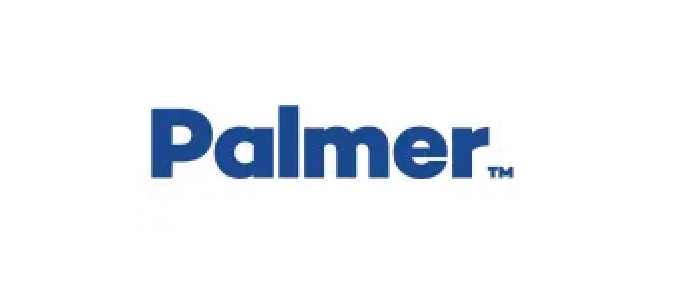 Palmer logo in blue text on a white background.