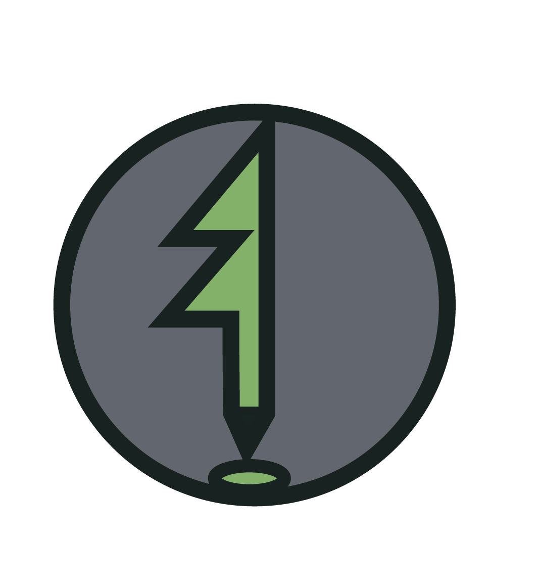 An icon of a gray circular bomb with a green lightning bolt in the center.