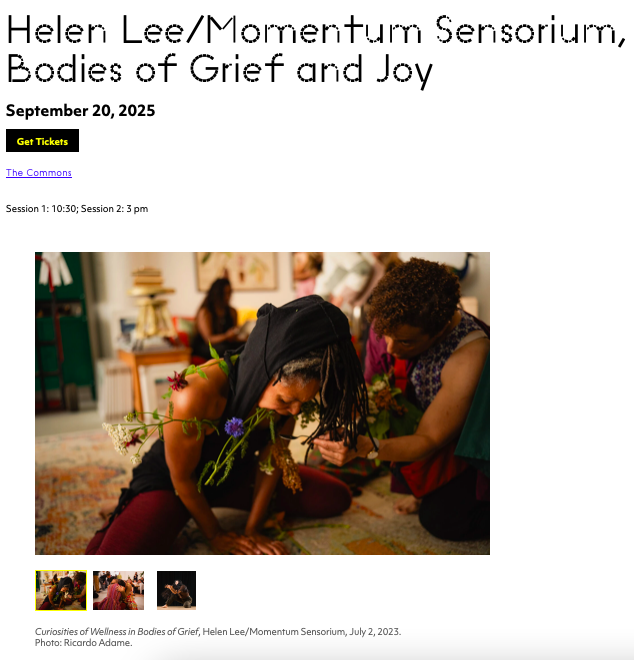 A screenshot of a marketing page on the Museum of Contemporary Art Chicago's website