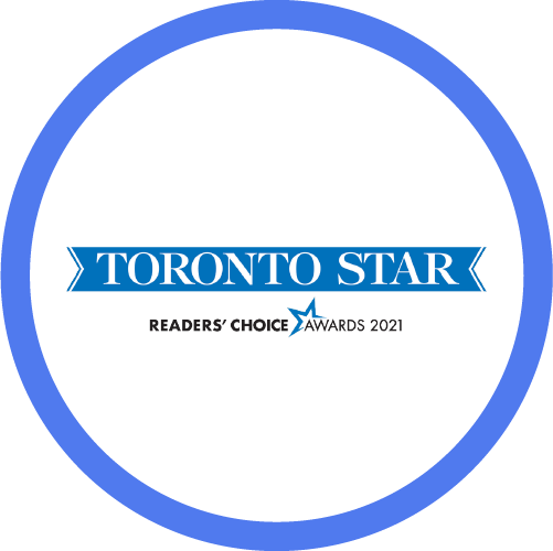 Toronto Star Readers' Choice Awards 2021 logo with a blue and white color scheme.