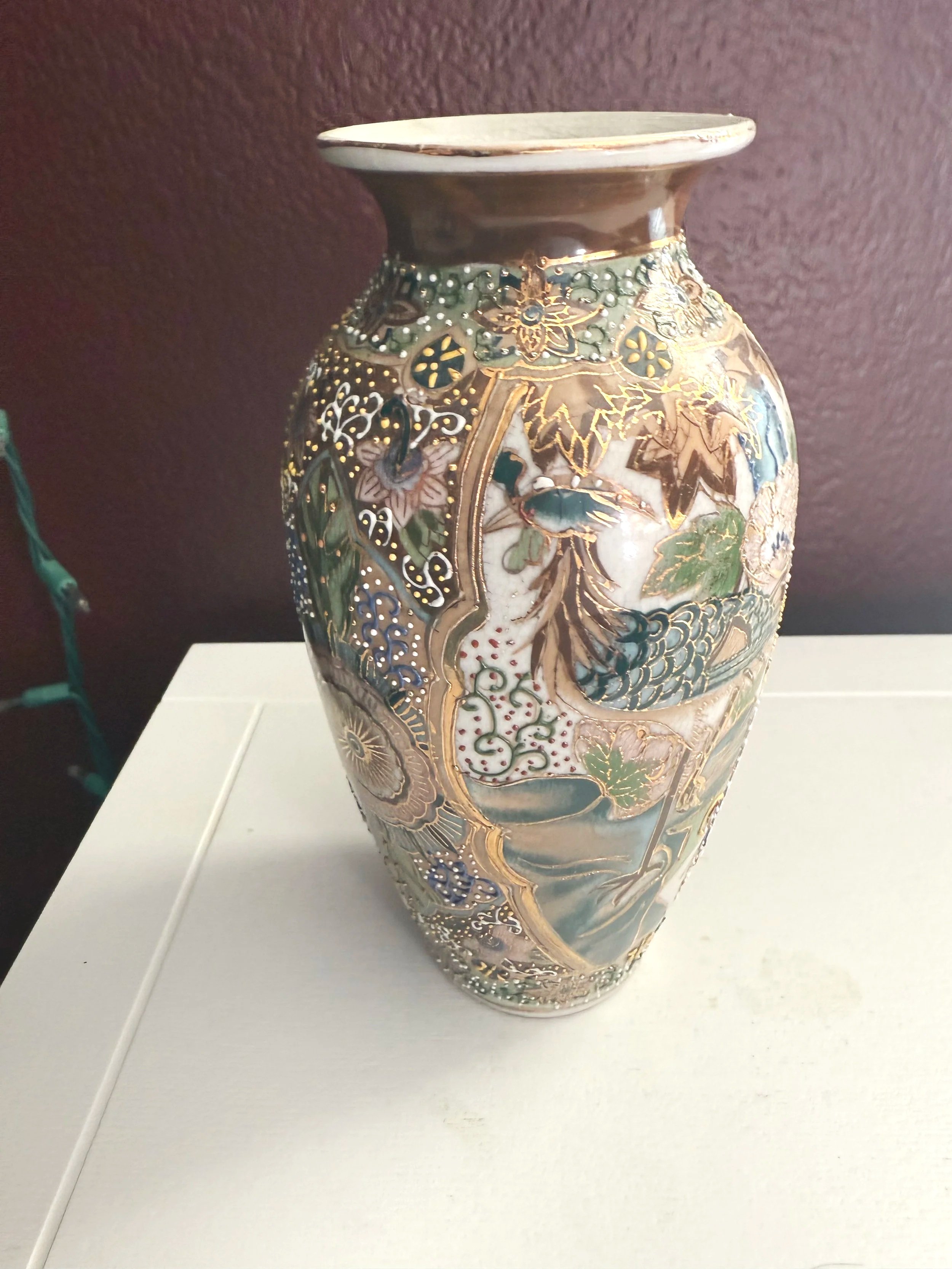 Japanese Satsuma Vase by Kinkozan