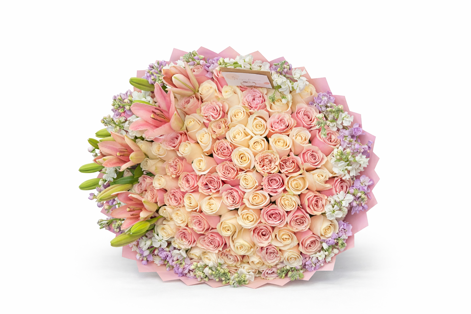 100 Mixed Rose Bouquet