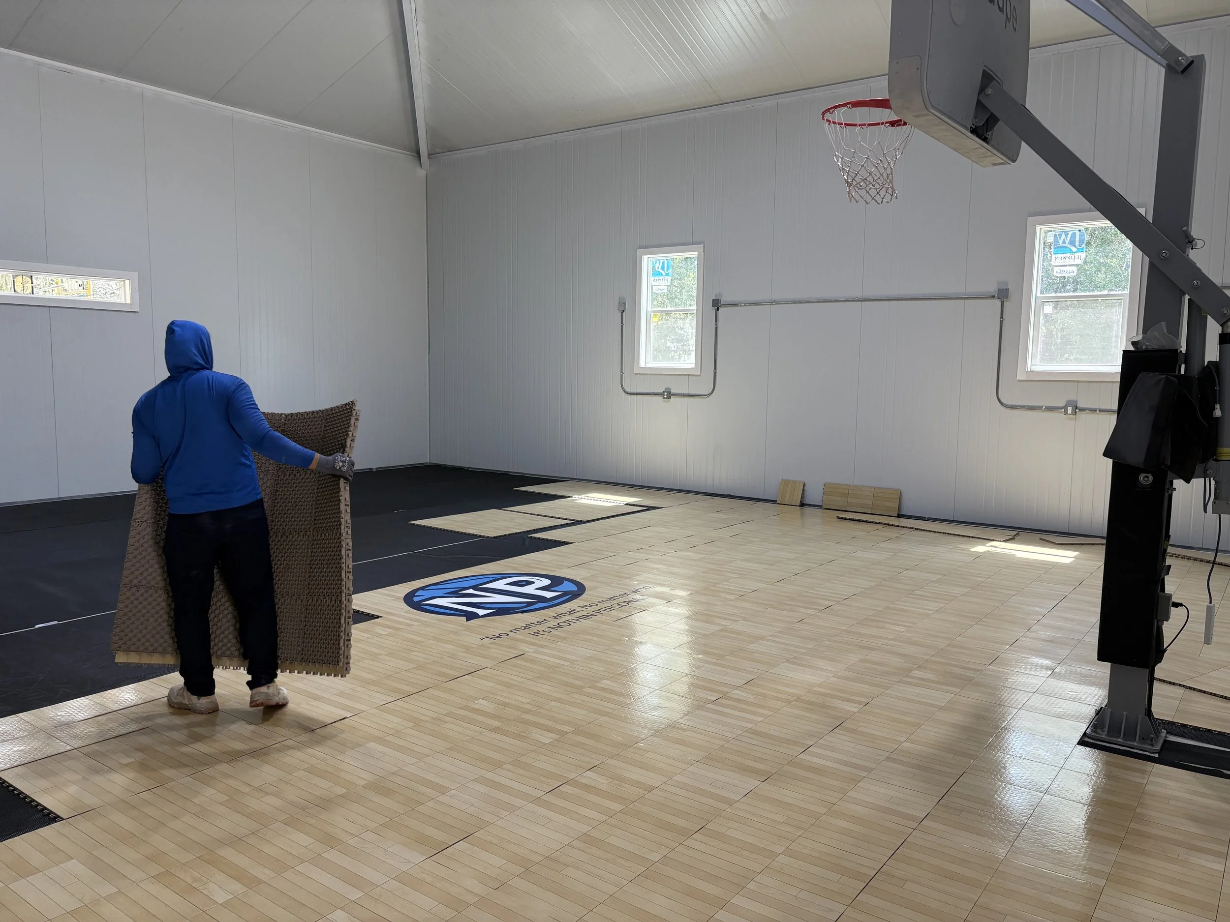 Home gym installation