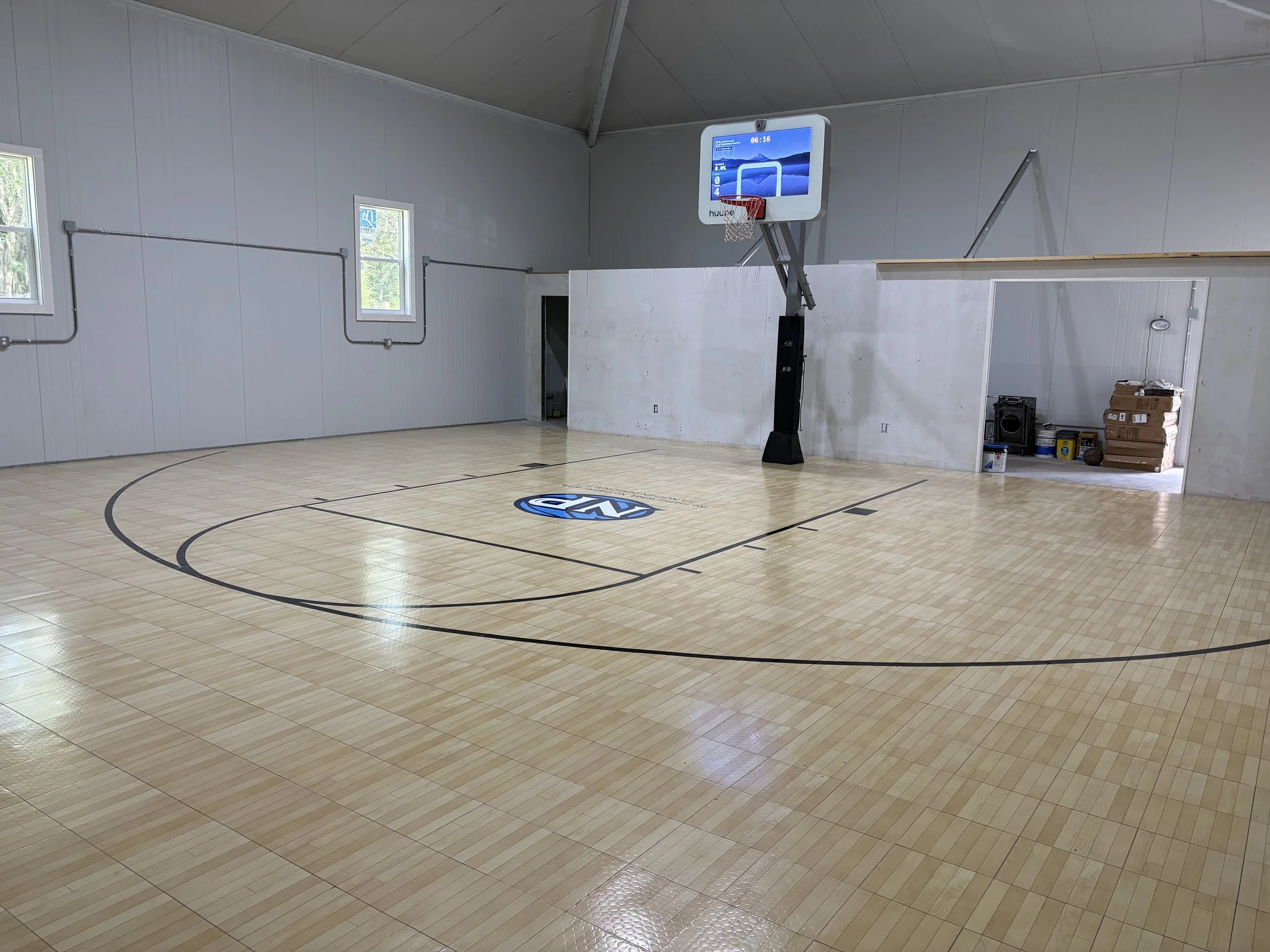 The finished court