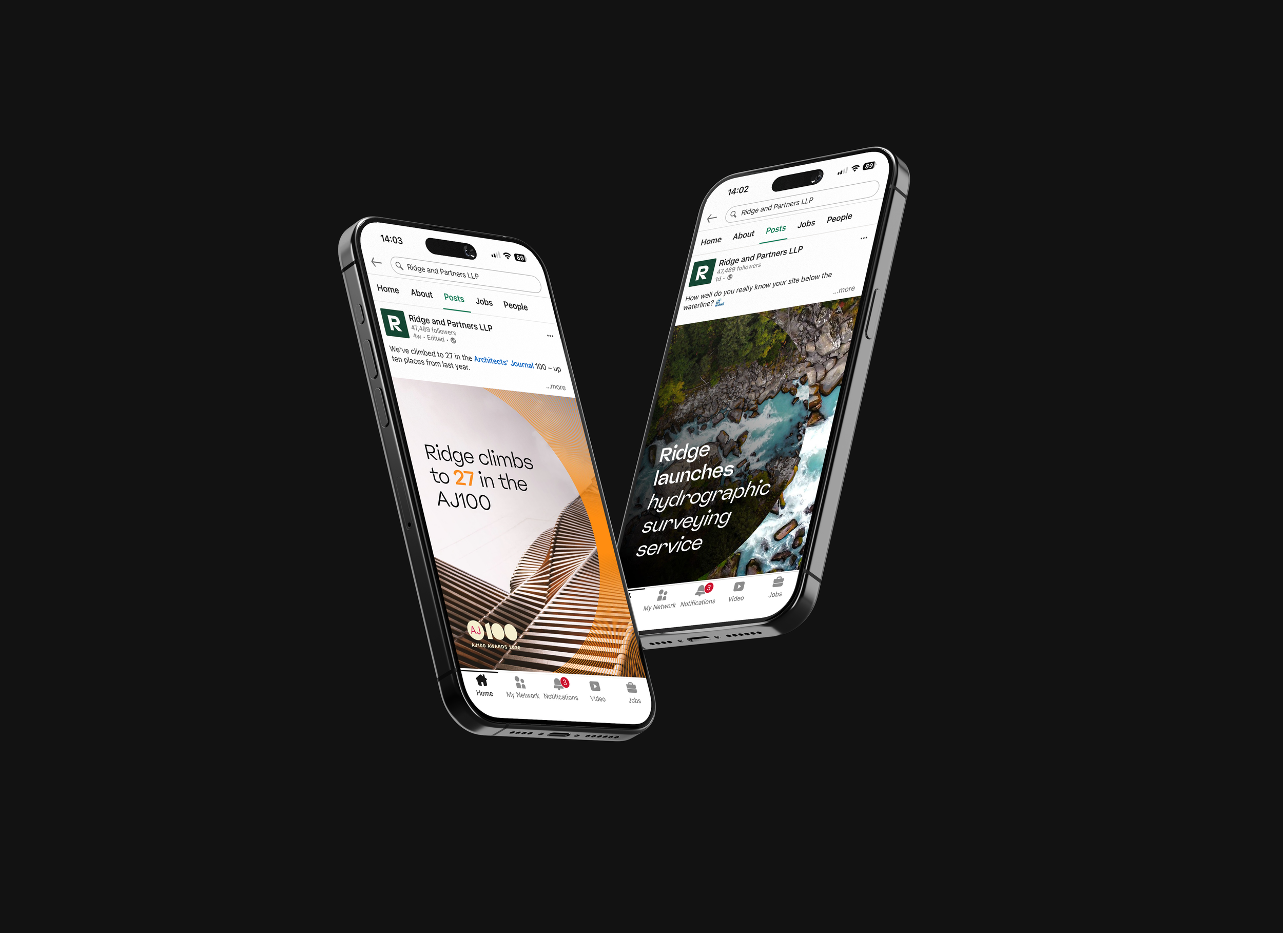 Ridge Rebranded Social Media