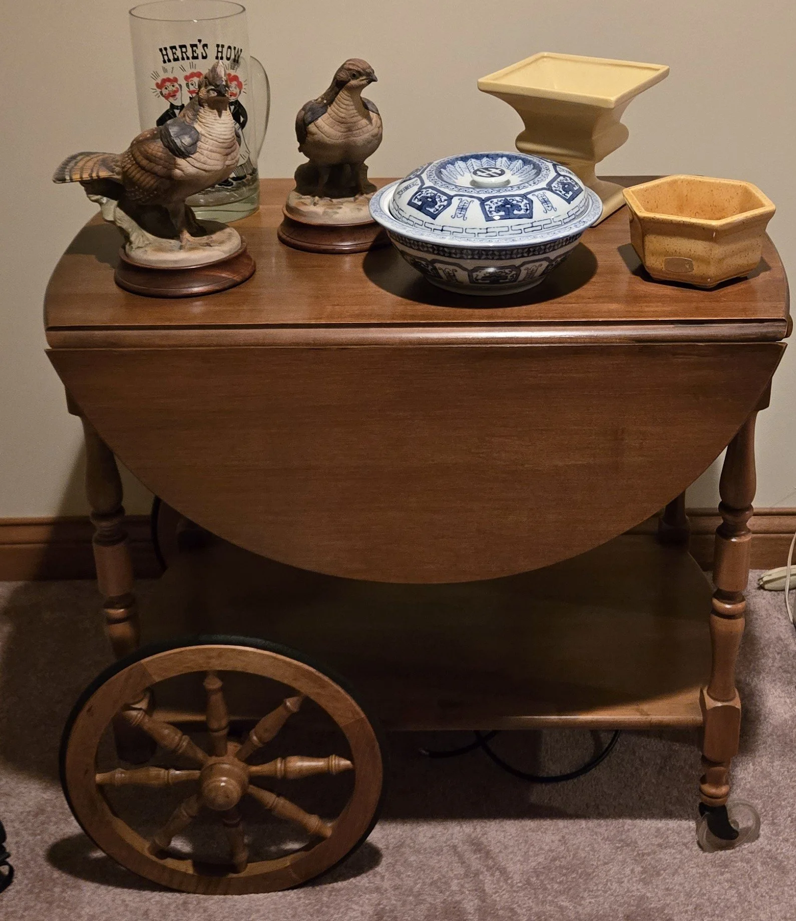 Vtg Wood Cart.jpg