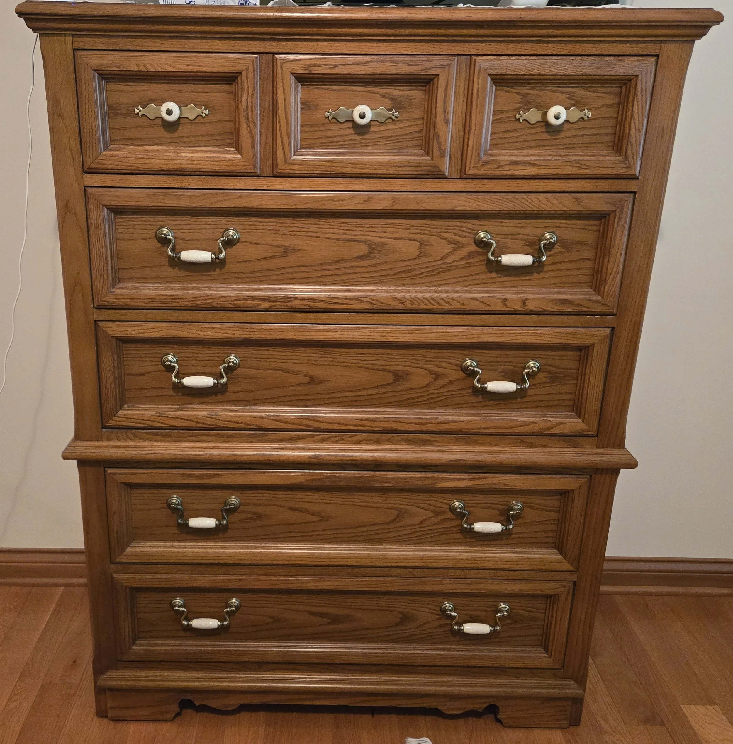 Oak Tallboy Dresser.jpg
