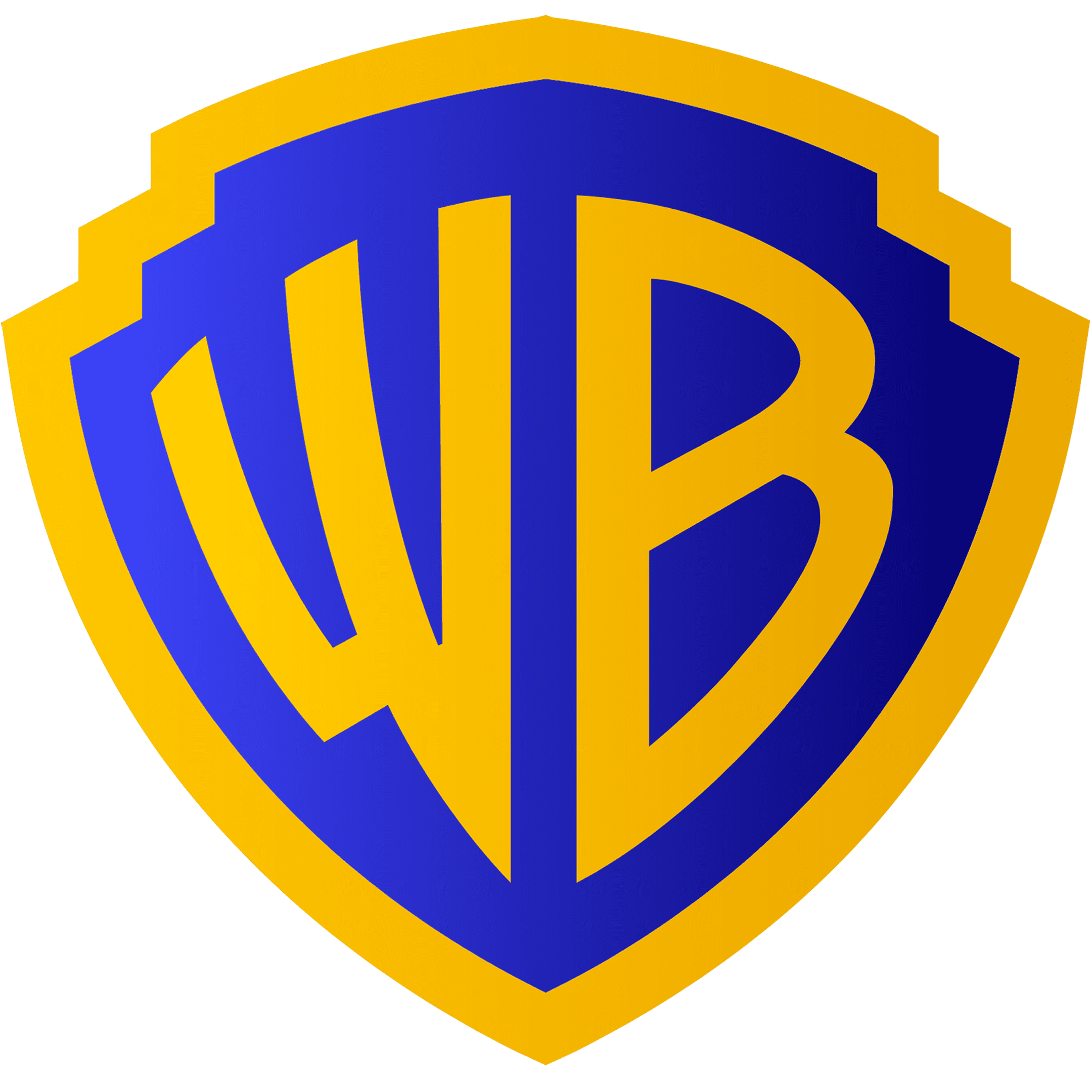 Warner Bros. Pictures shield logo with blue and yellow colors.