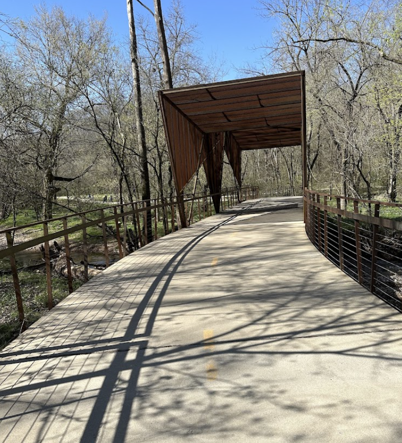One of the bridges found on the paved Applegate trail near the south gate of Coler MTB Preserve.
