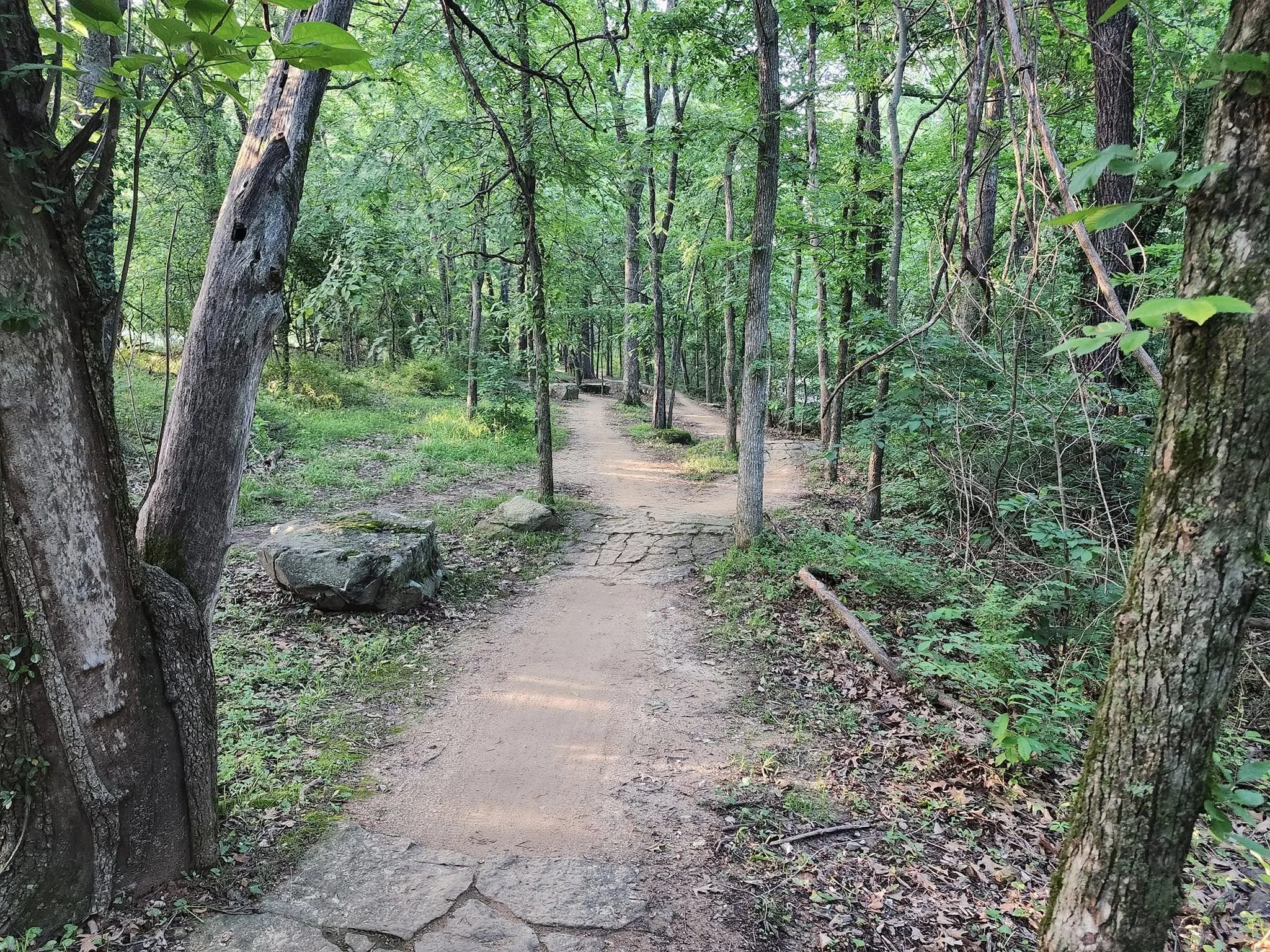 A picture of the All American trail that takes you from downtown Bentonville into Slaughter Pen