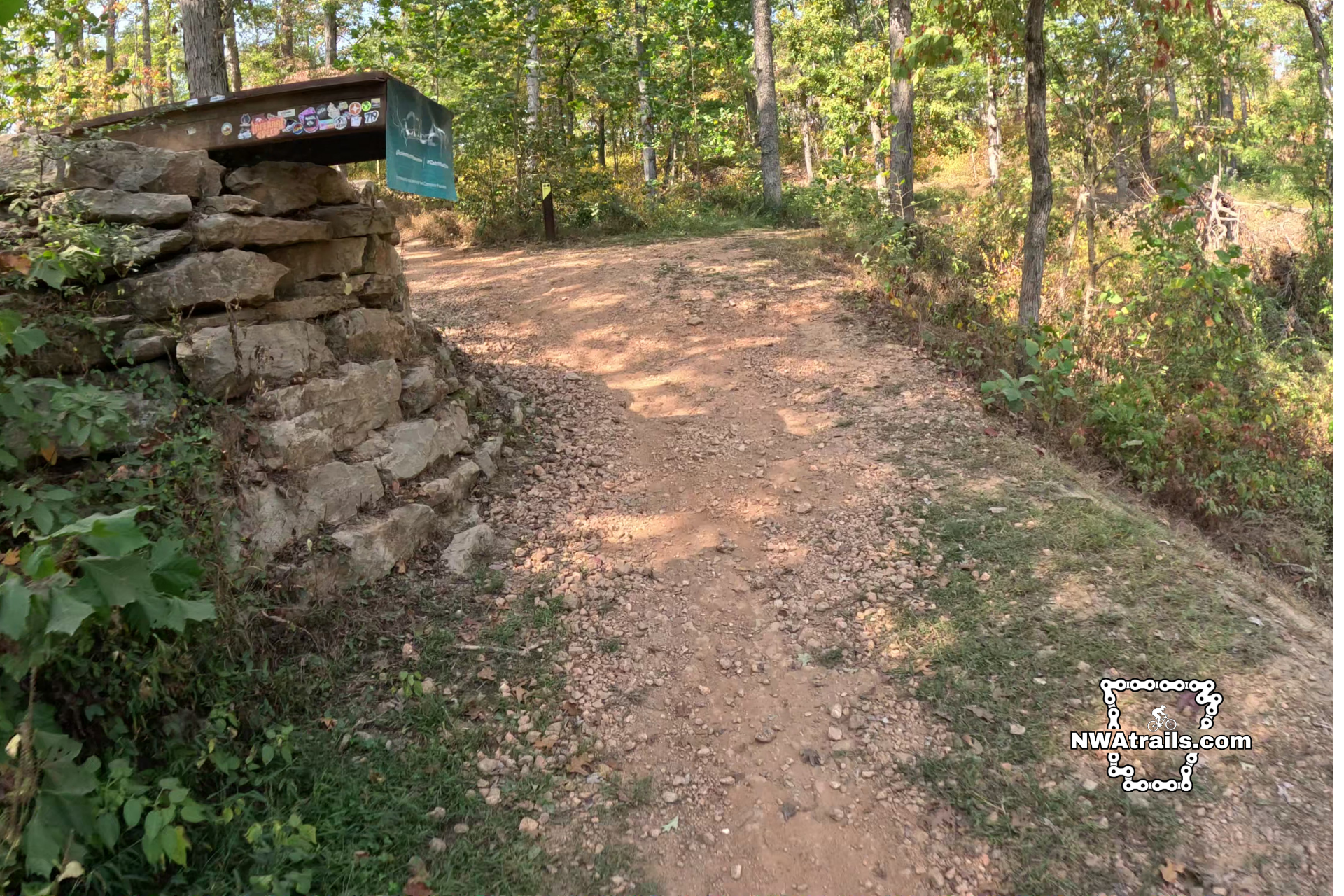 A side view of Drop the Hammer located in Coler Mountain Bike Preserve