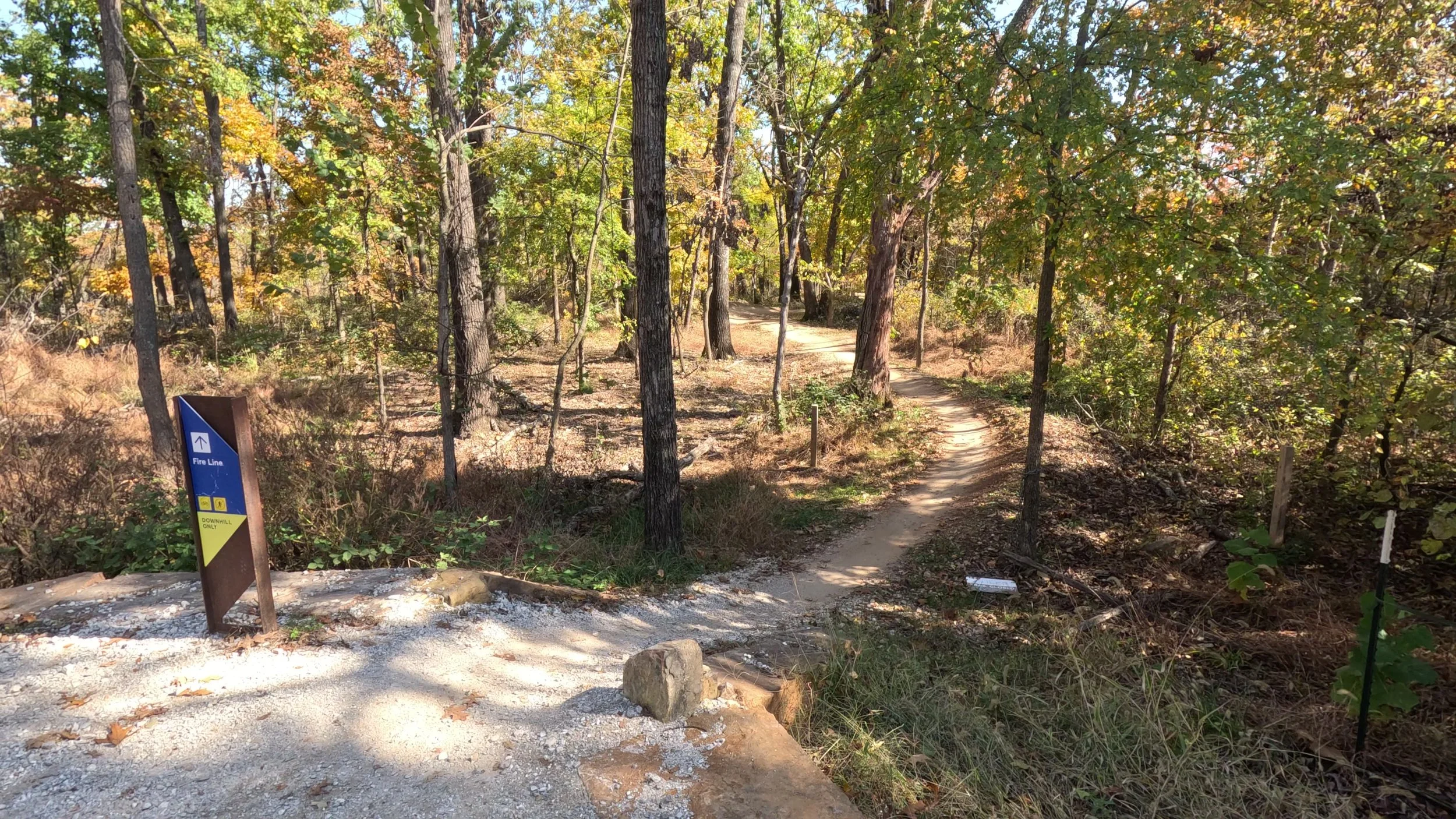 an image of the Fireline Trailhead in Coler MTB Preserve in Bentonville Arkansas