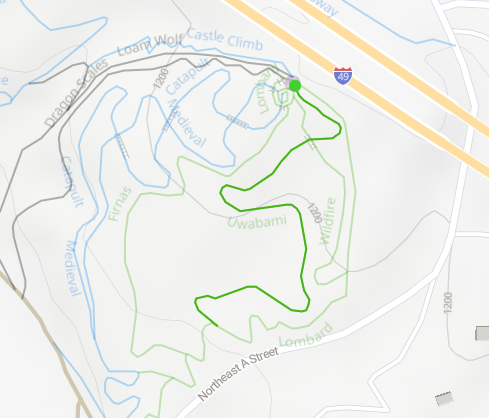 a trail map of Uwabami