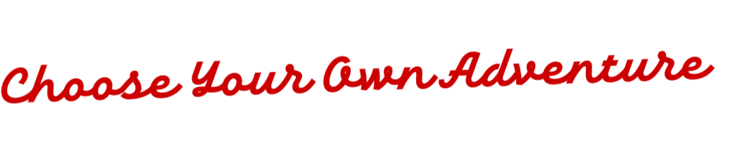 Choose Your Own Adventure Logo on a background of The HUB at Coler MTB Preserve