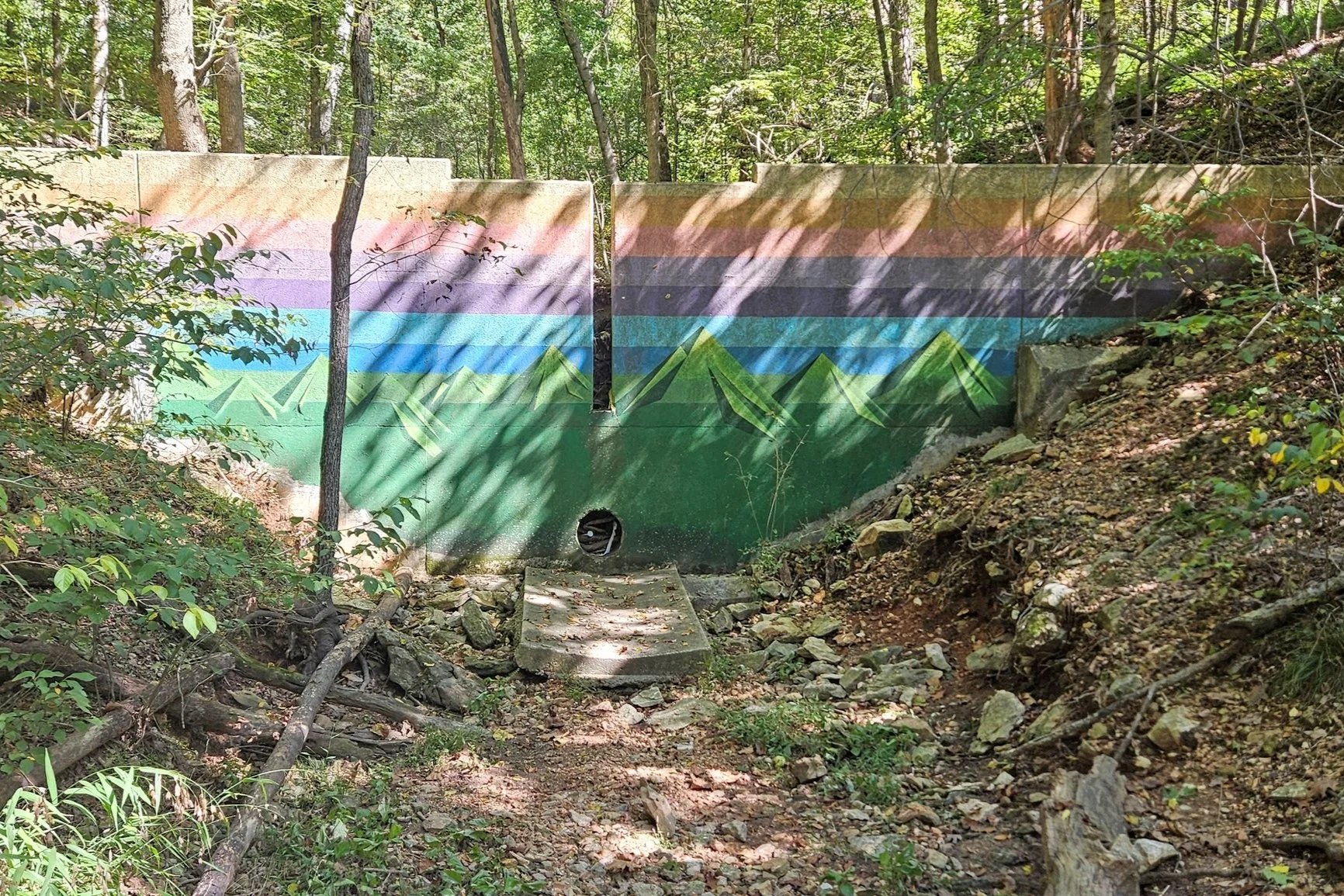 A Featured Wall depicting an Arkansas Sunset found on Tristan's Trail