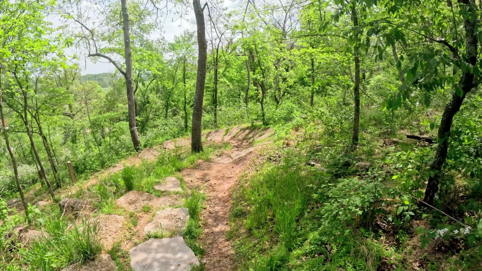 A picture of a rocky berm near the end of My Hero Zero