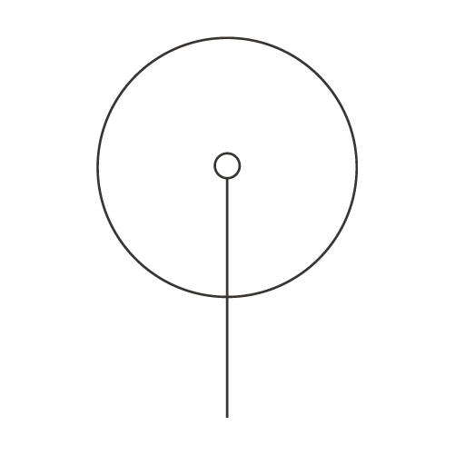 Diagram of a compass with a black background, showing North, South, East, and West directions.