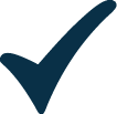 A dark blue check mark.