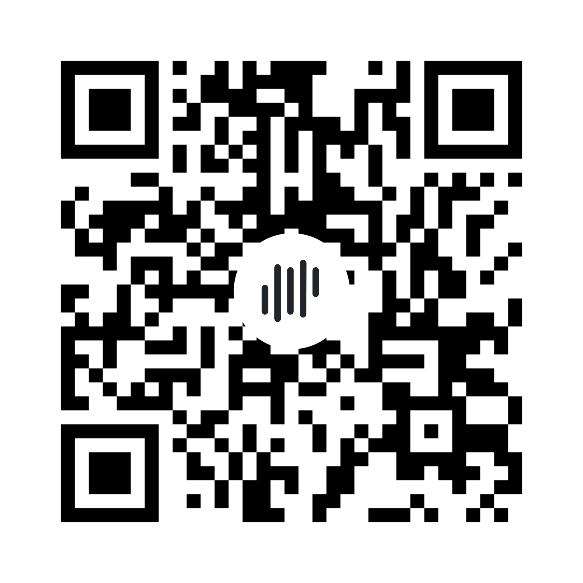 QR code avec le texte 'hello' en dessous