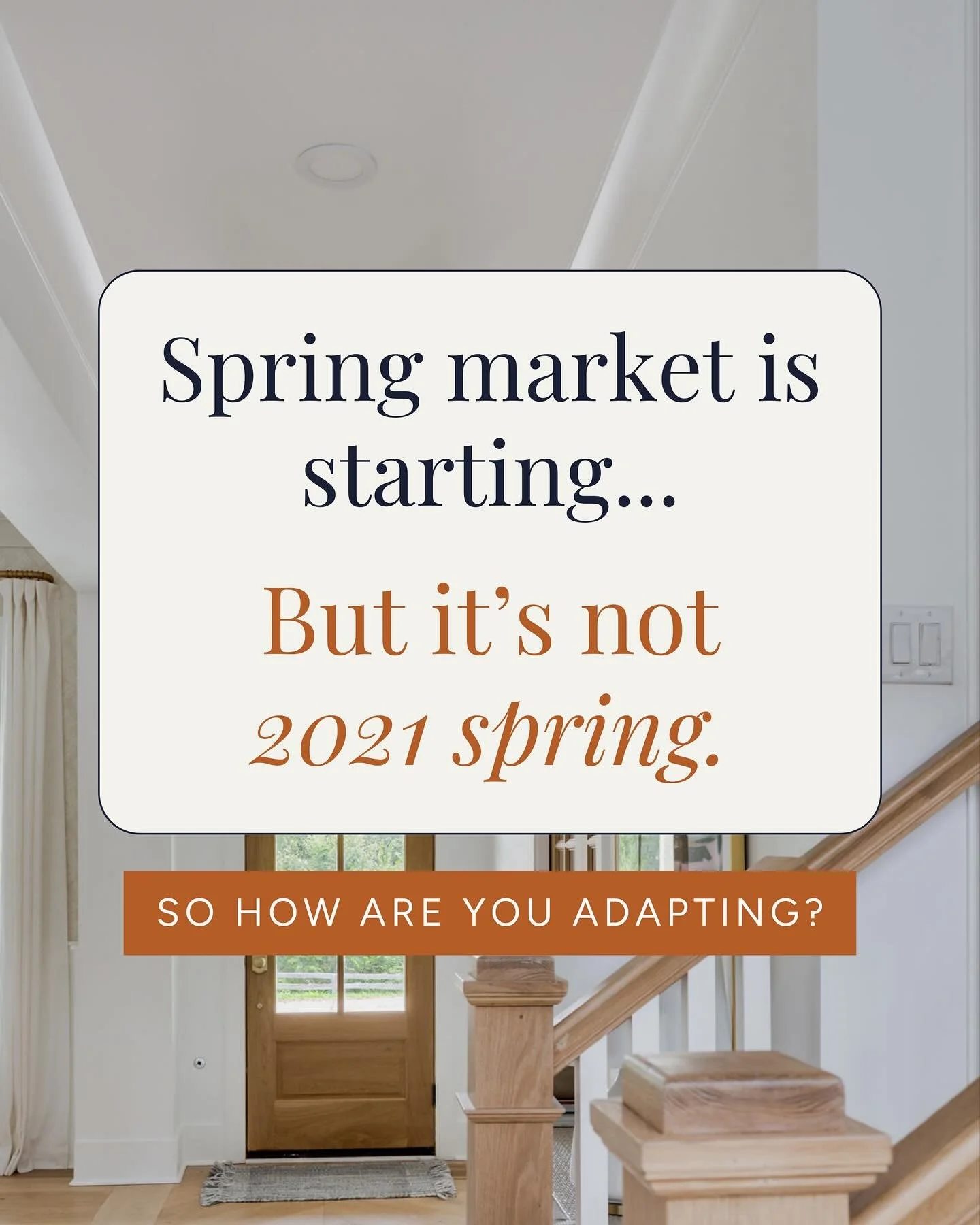 March is when the tone for the entire year gets set. The listings you position well now build momentum into summer. The ones that miss early often chase the market for months.

Spring doesn&rsquo;t reward optimism alone. It rewards structure. This is