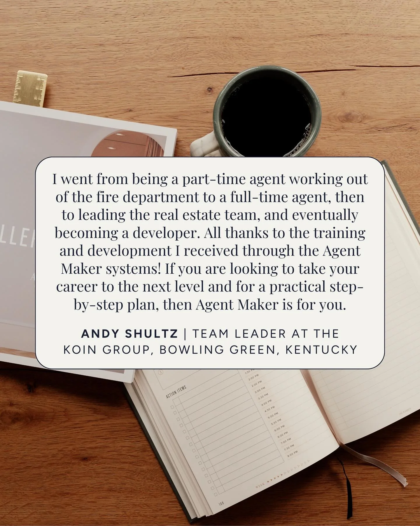 He didn&rsquo;t come into real estate with an advantage. Andy was working as a firefighter, doing real estate on the side.

Like most agents early on, he was hustling but struggling to scale &ndash; because when he wasn&rsquo;t working, nothing was h