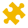 A yellow jigsaw puzzle piece