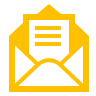 Yellow envelope with a black document icon inside