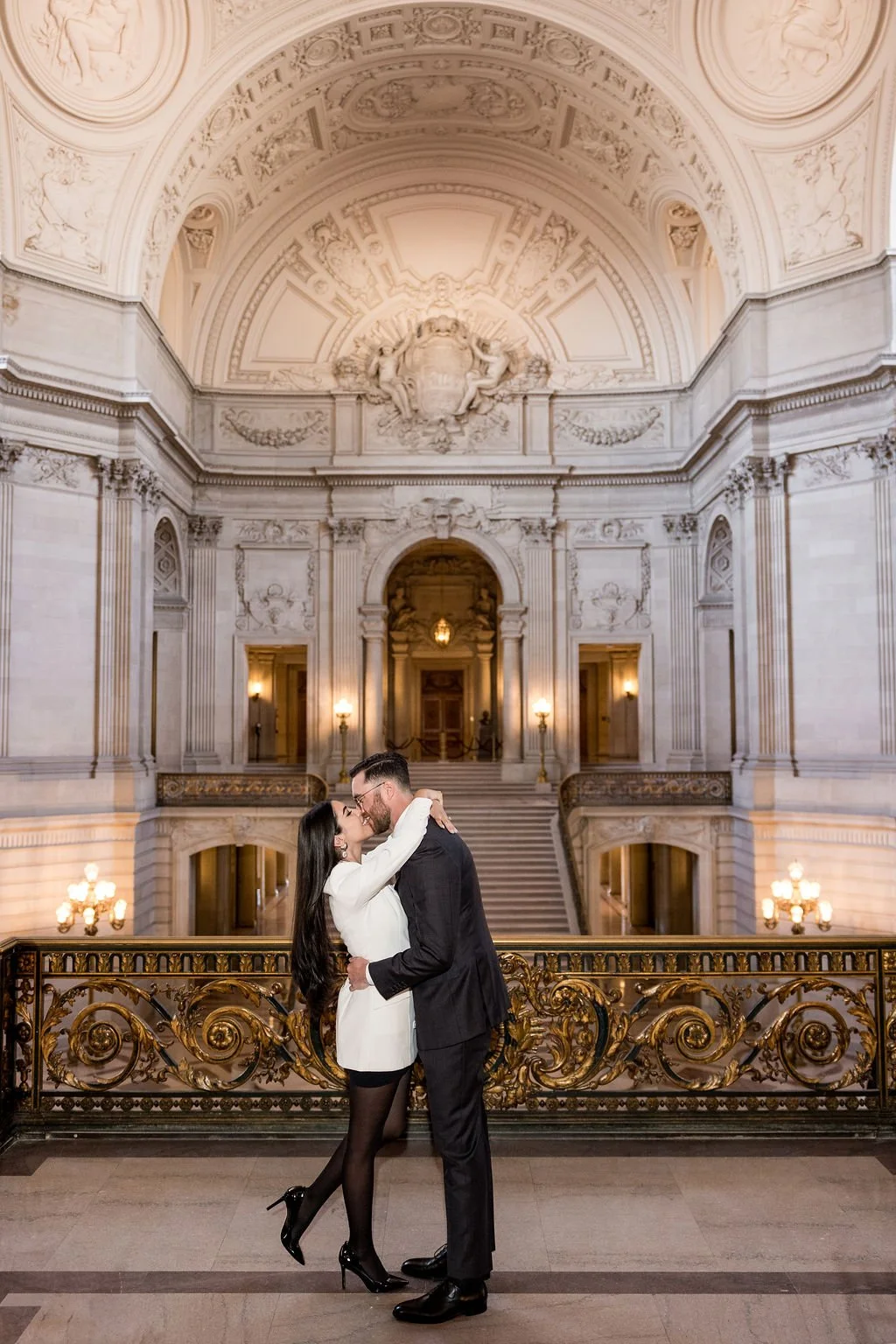 Editorial elopement bride and groom portrait by Gypc Girl Photography