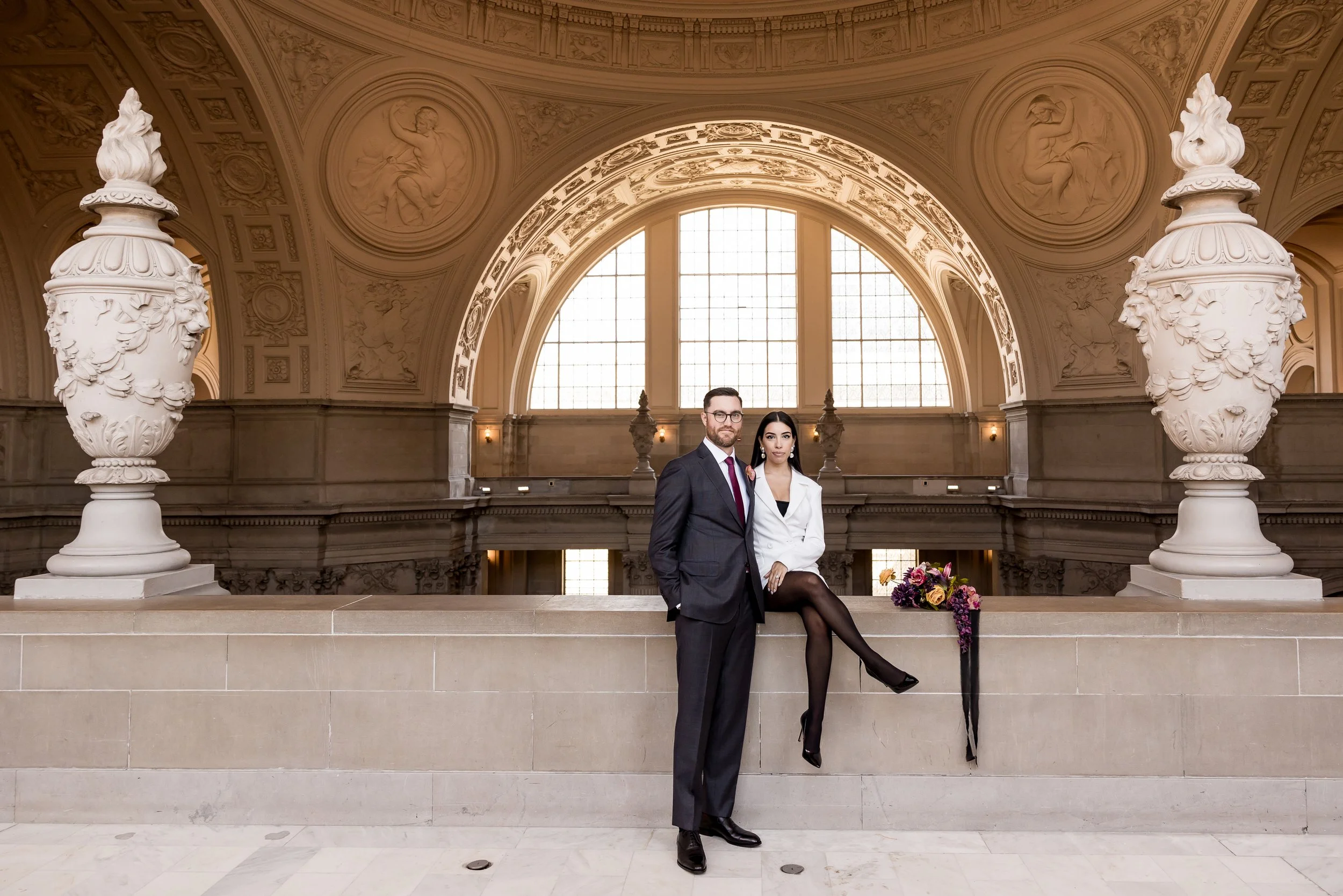 Editorial destination wedding of a bride and groom portrait by Gypc Girl Photography