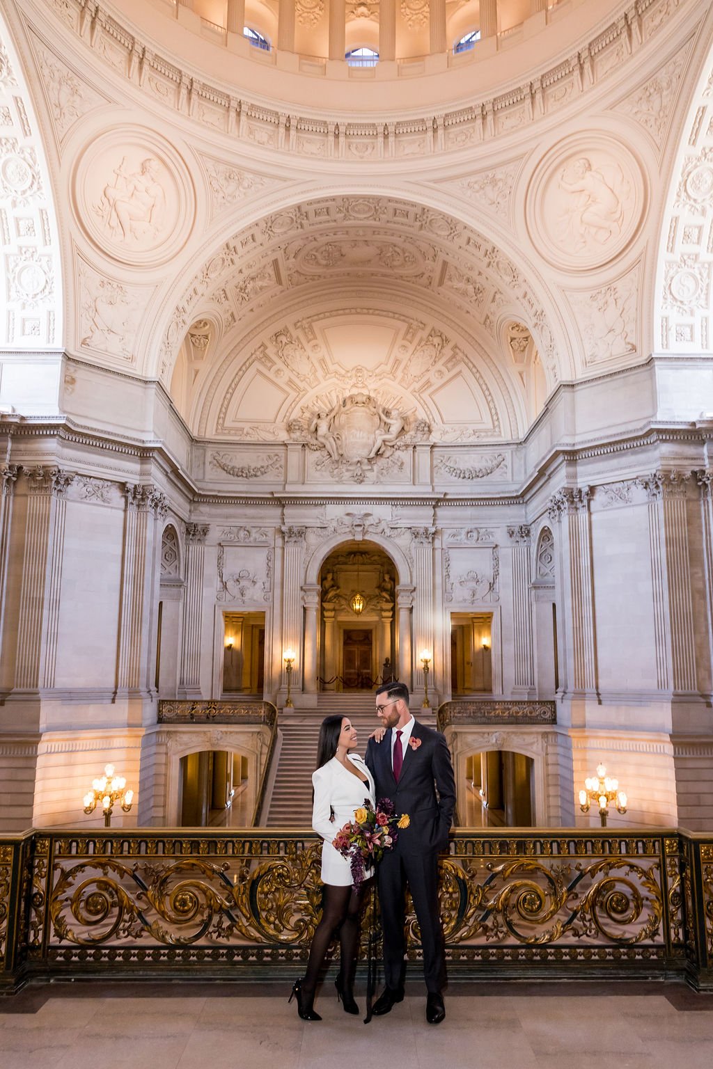 Editorial elopement bride and groom portrait by Gypc Girl Photography