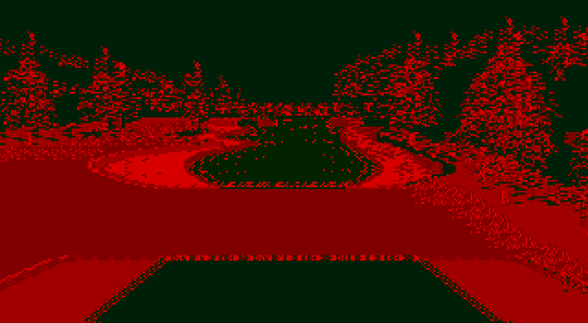 virtua [golf] (2026). Ink, aluminum, 72 x 36 x 1.25 in