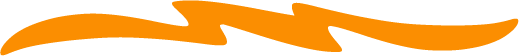 A lightning bolt illustration with orange and black colors.