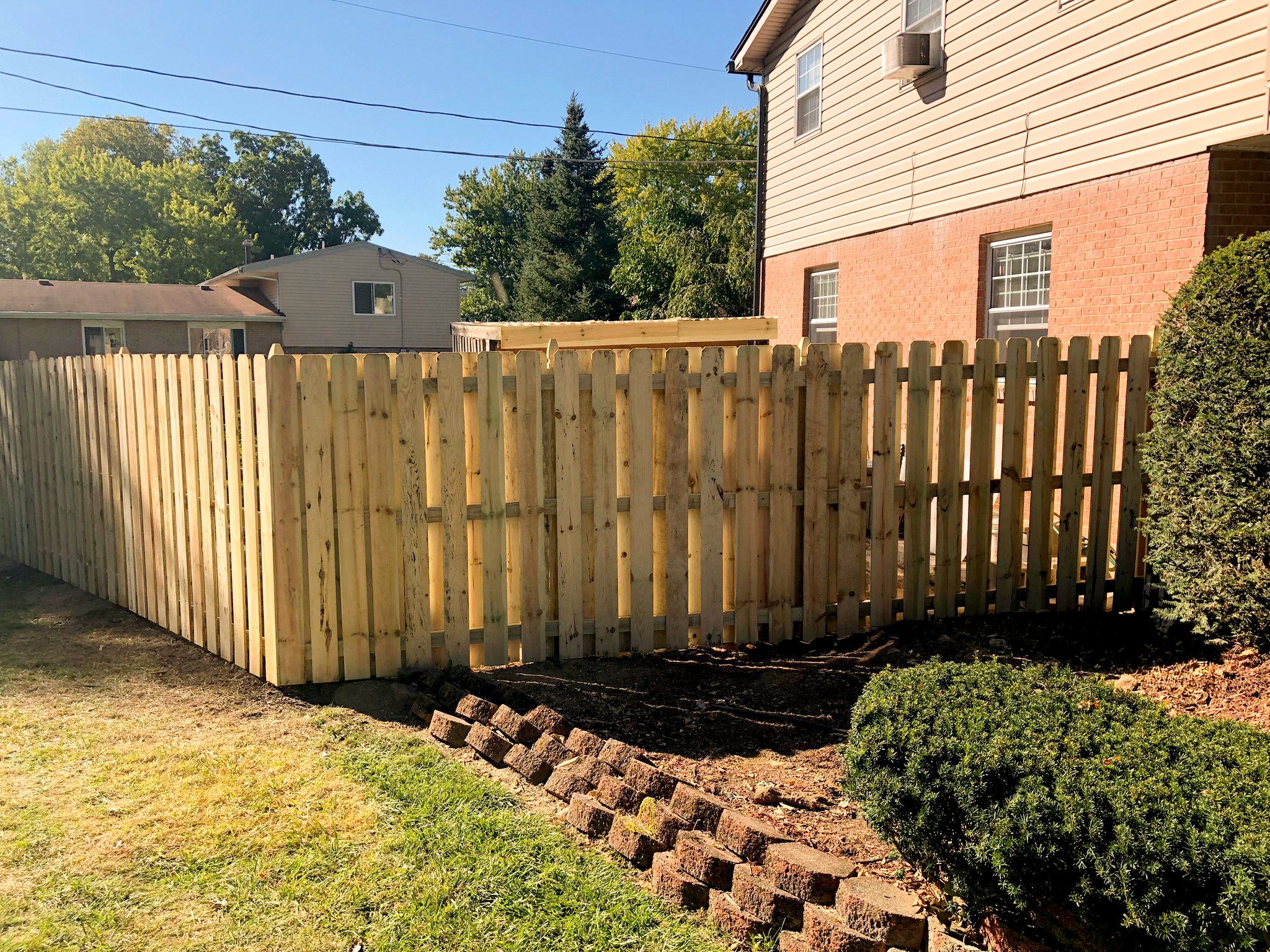 Shadow Box Privacy Fence (Outside)