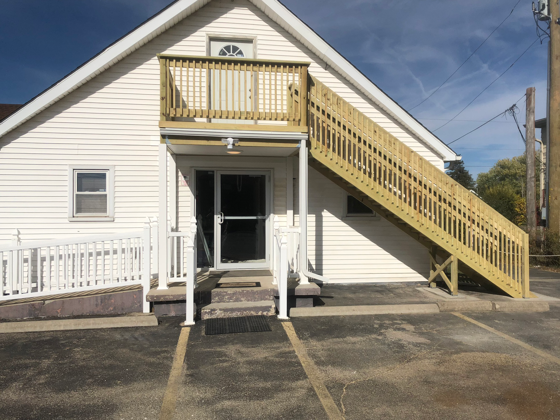 Wood Balcony and Steps