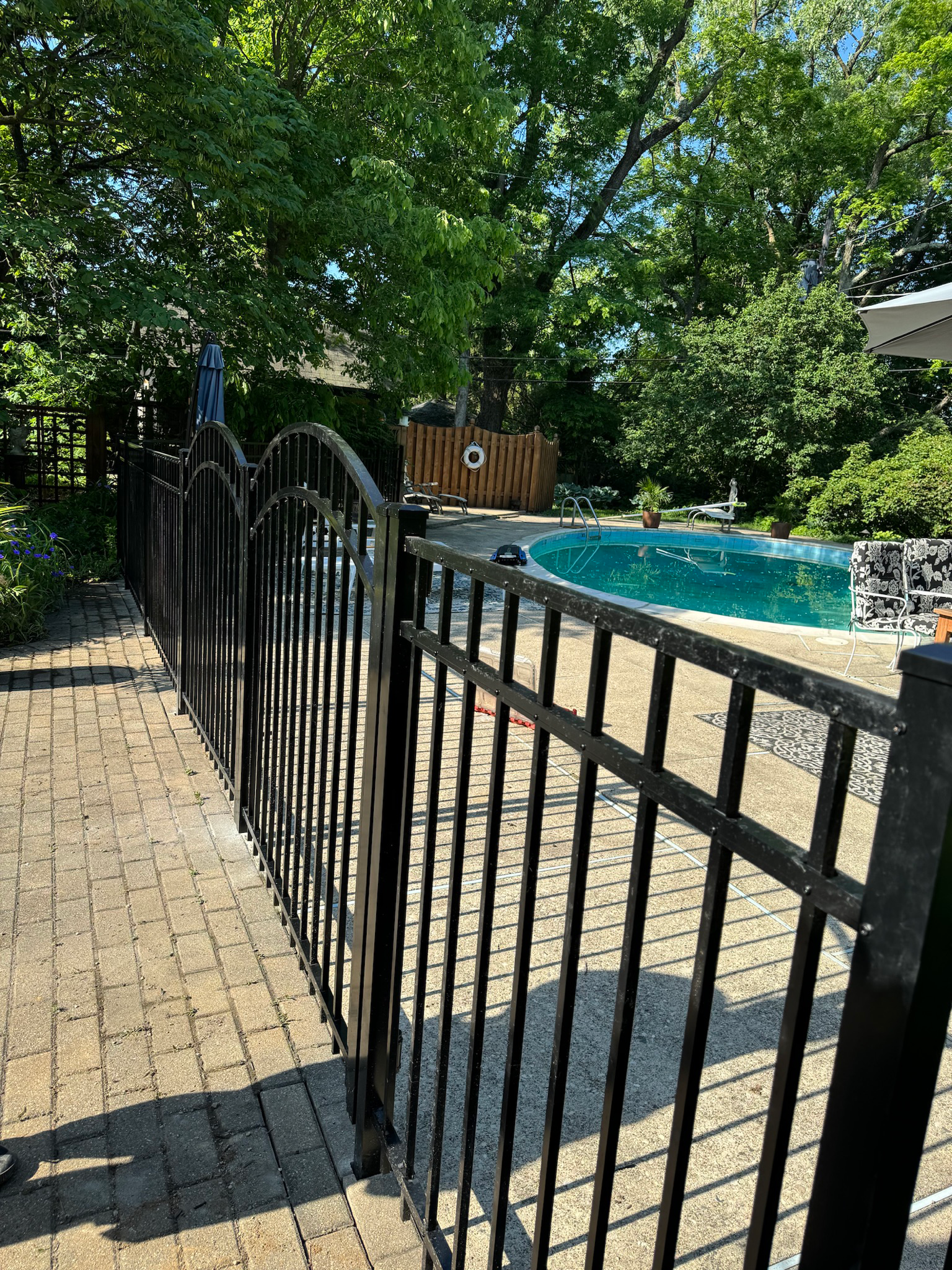 Aluminum 3 Rail Fence