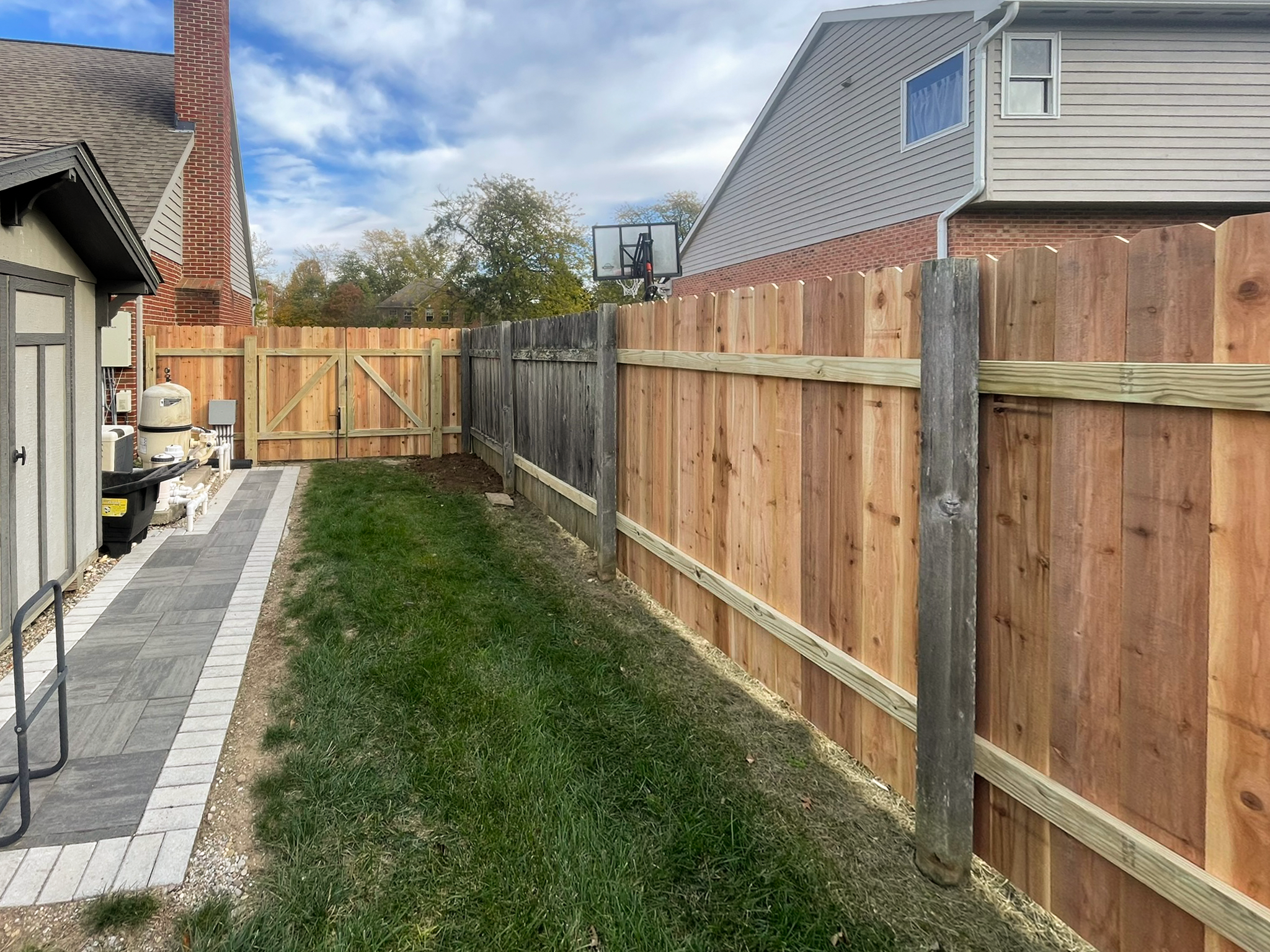 Double Gate and Fence Panel Replacement