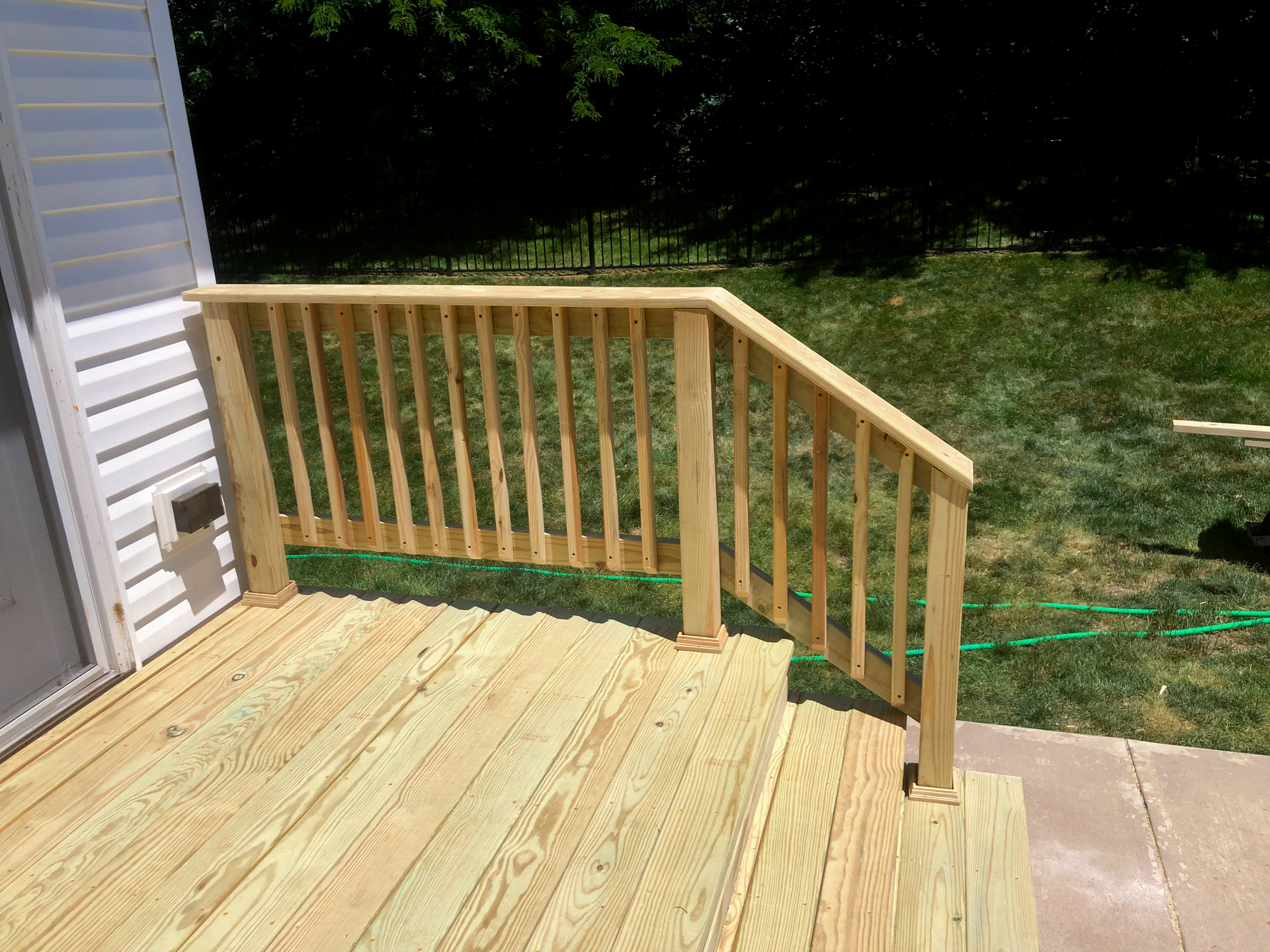 Wood Landing and Steps