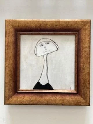 Contemporary Minimalist Portrait Art of Pearl