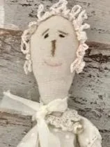 Vintage Handcrafted Cloth Doll - Clementine