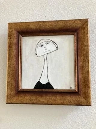 Contemporary Minimalist Portrait Art of Pearl